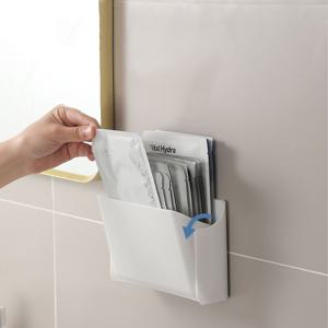 오픈형 부착식 생리대 보관함 마스크팩 수납함 다용도함