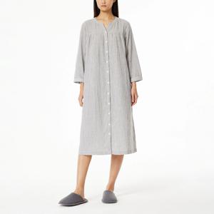 여 이중지 체크 파자마 원피스 ( 2 colors)