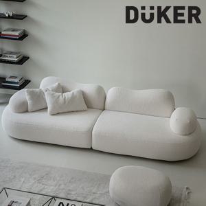 DK297 화이트 부클레 4인 소파