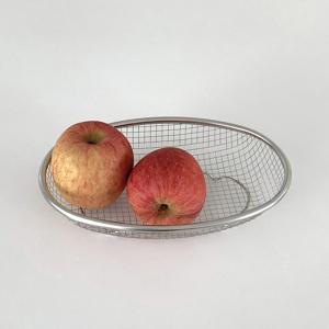 타원 바스켓 채반 과일바구니 스틸 수납 바구니