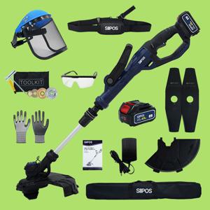 시포스 무선 예초기 전기 충전식 전동 풀세트 20V SI-GE20 배터리1개