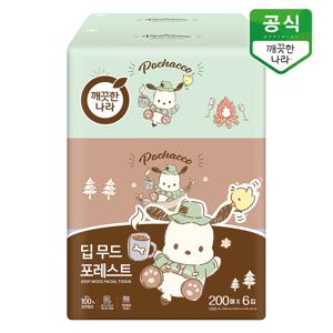 딥무드 포레스트 미용티슈 200매 6입