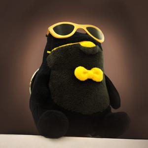 일품진로 블랙껍 시팅 키링 인형 8cm
