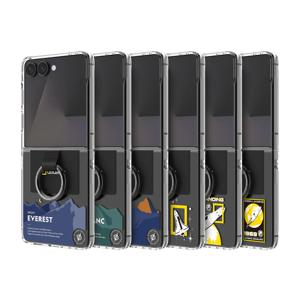 갤럭시Z플립7 링 스트랩 크리스탈 케이스