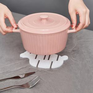 7p 일본 티코스터 컵받침 냄비 받침 컵받침대 실리콘 카페 논슬립 인테리어