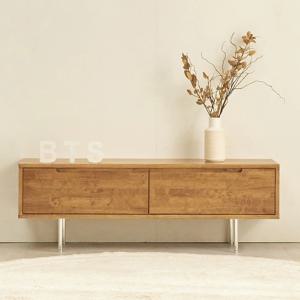 럼버 낮은 거실 고무나무 원목 거실장 1200 (1color)