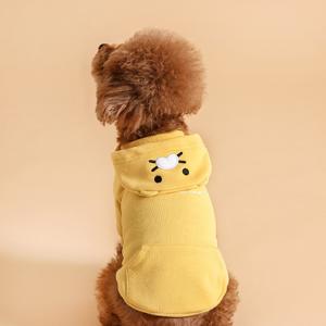 춘식이 강아지 후드티 얼굴 춘식이 S 강아지 후드 티셔츠