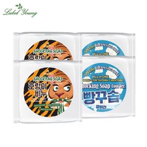 [2+2]호랑이비누+빵꾸솝 쿨버전 피부결점케어/피부진정/문제성피부 추천/병풀함유