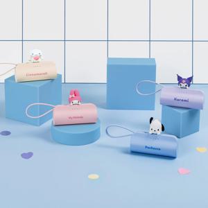 도킹보조배터리 5000mAh 1+1 미니 귀여운 일체형 무선