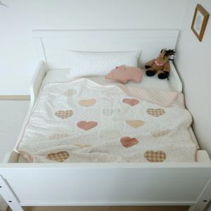 하트패치 담요 퀼트이불_Tiny love blanket