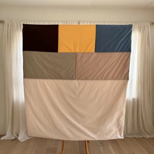 패치워크 담요 이불 슈퍼싱글 1인_boni patchwork blanket BLUE