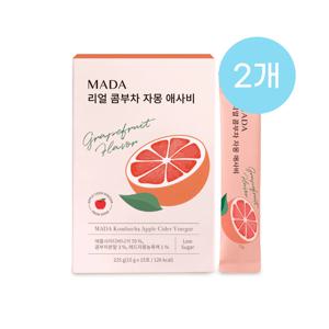 MADA 리얼 콤부차 자몽 애사비 (15g x 15포) 2개
