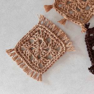 우붓 코스터 코바늘 컵받침 뜨기 DIY 뜨개질 키트