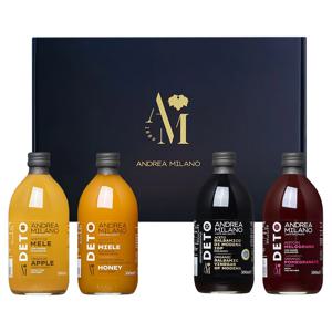 안드레아 밀라노 애사비 사과식초(사과식초,꿀사과식초,석류,발사믹) 4종 선물세트