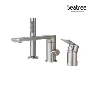 씨트리 데크형 3홀 욕조 샤워 수전 ST-03010-NB 니켈