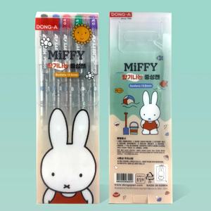 문구세트 미피 중성펜 5색 구성 향기나는 캐릭터펜 0.5mm