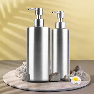 스테인레스 펌프통 350ml 550ml 샴푸통 세제통 욕실 용품 주방 세제 디스펜서