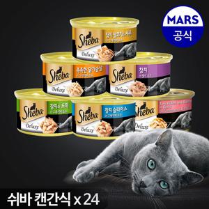 쉬바 고양이간식 캔 85g x24개