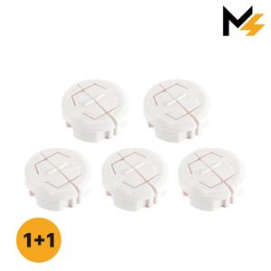 1+1 콘센트 안전커버 전선정리 마개 보호 커버 화이트(5개입+5개입)