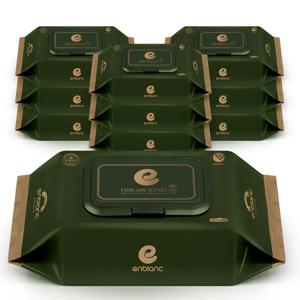 고평량 아기 물티슈 82gsm 세이프 카키 캡형 68매X10팩