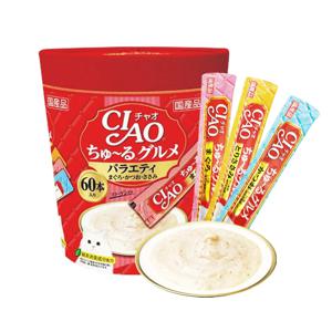 챠오츄르 구루메 참치&닭가슴살&가다랑어 버라이어티 60p