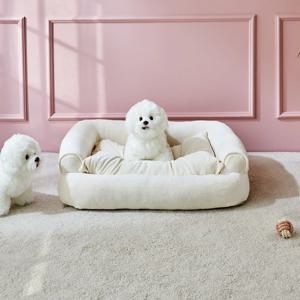 펫본 탄탄한 쉐입 쇼파 IVORY