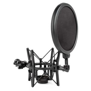 US100 팝필터 일체형 마이크 쇼크마운트 범용 고정형