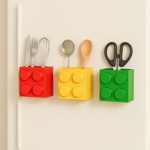 냉장고 블럭 자석 선반 3color 귀여운 마그넷 소품 정리함 수납함 보관함 인테리어