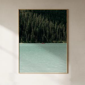 Emerald Lake 에메랄드 호수 평온한 풍경 인테리어포스터 A3액자