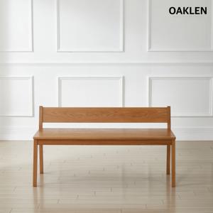 오크 원목 벤치 식탁 의자 거실 현관 프리미엄 주문제작 오클렌가구 1200