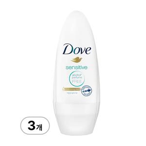 도브 센서티브 데오드란트 롤온 40ml x 3개