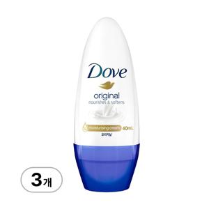 도브 오리지날 데오드란트 롤온 40ml x 3개