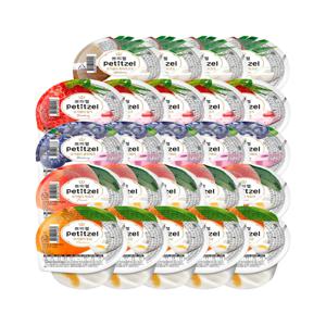 쁘띠첼 밀감210g*5+복숭아210g*5+블루210g*5+딸기210g*5+화이트210g*4