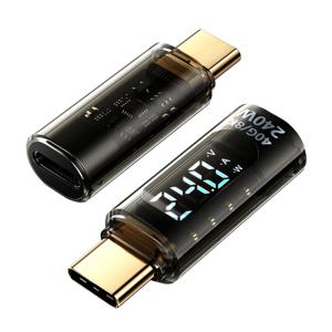 USB4 썬더볼트 호환 C to C타입 40Gbps 8K 240W 전력표시 초고속충전 젠더