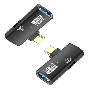 USB3.2 A to C 10Gbps 2in1 젠더 T자형 GD18 OTG 외장하드 이어폰