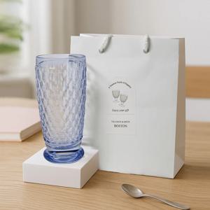 고블렛 하이볼 비어텀블러 유리컵 와인잔 롱드링크잔 400ml 1p 색상선택