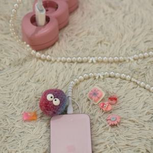 Pearl Strap Cable 진주 스트랩 휴대폰 아이폰 갤럭시 듀얼충전