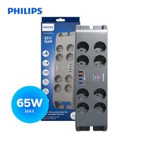 서지보호 울트라 멀티탭 고용량 과부하차단 8구 GaN 65W USB 2M