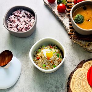 전자레인지 프리미엄 실리콘 밥팩 용기 2개 세트 (350ml 1인분,스팀홀)