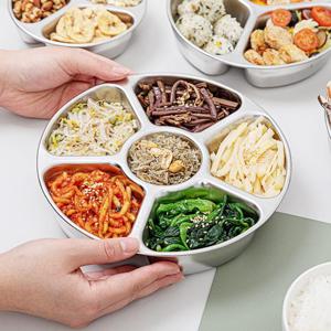 올비아 독립칸칸 찬합 스텐 나눔 반찬통 보관 용기 3호 (6칸)