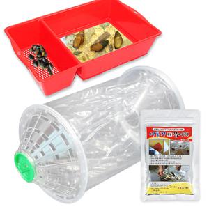 다슬기 수경 (유리/소) + 2구 비닐 어포기 + 집어제 세트