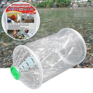 2구 비닐 어포기 + 집어제 세트 어류포획기 캠핑 체험학습