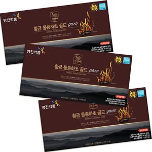 황금 동충하초 골드 홍삼 함유 550mg*120정 3팩