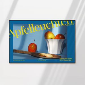 Apfelleuchten 정물 미드센추리 모던 인테리어포스터 그림액자 거실그림