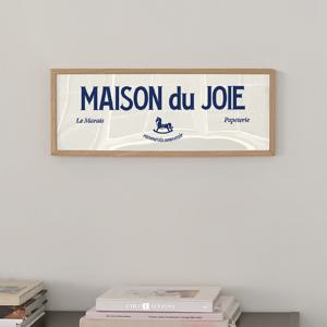 홈카페포스터 빈티지 카페인테리어 가로 긴액자 MAISON JOIE