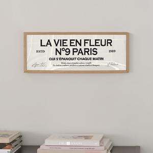홈카페포스터 빈티지 카페인테리어 가로 긴액자 PARIS FLEUR