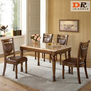 앙드레 4인 식탁 세트 / 식탁 테이블 4인용 가정 엔틱 고급 대리석