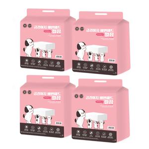 금강아지 배변패드 / 깔끔 100매X4팩 (총 400매, 20g)