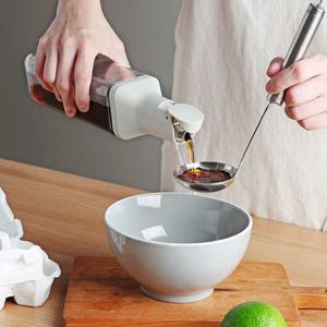 사르 자동개폐 유리오일병 양념통 사각 소스병 500ml