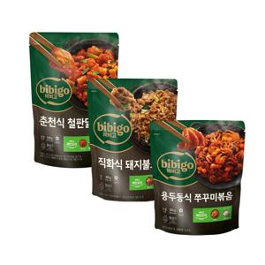 비비고 춘천 철판닭갈비700g x1+돼지불고기400g x1+쭈꾸미볶음355g x1